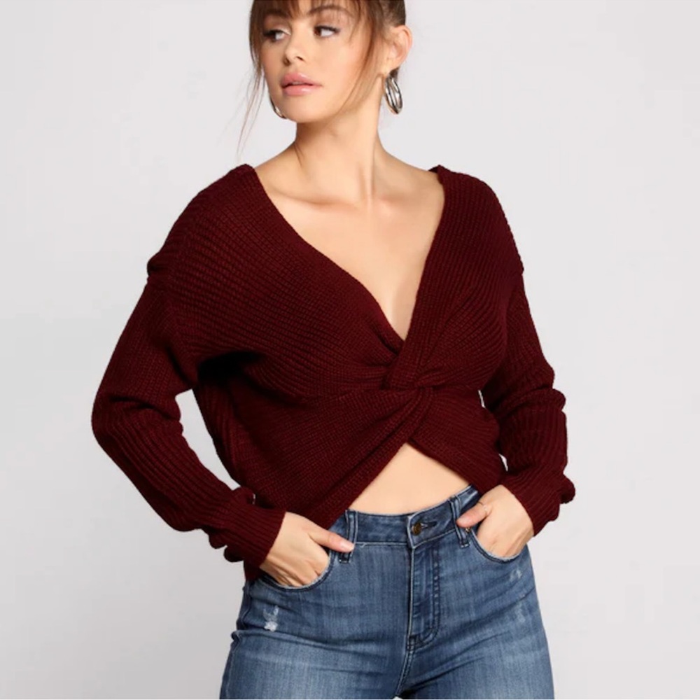 WINDSOR Burgundy Women’s Sweater